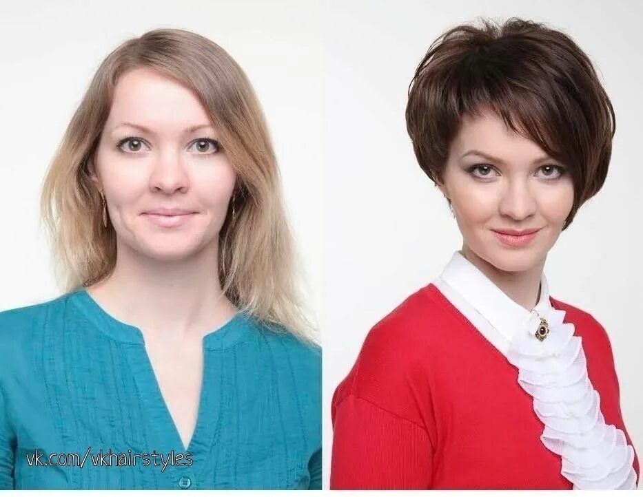 Поменять прическу на фото Модные стрижки и прически 2024 фото. Запись со стены. Hair styles, Short hair st