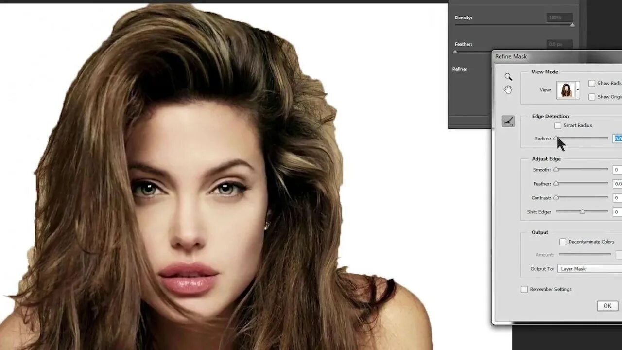 Поменять волосы на фото онлайн бесплатно Photoshopping Angelina Jolie Hair- Photoshop maintaining hair details with maski