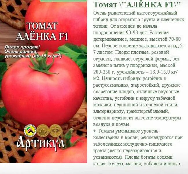 Помидоры аленка описание фото Томат аленка характеристика и описание сорта Фитостудия-63.ру