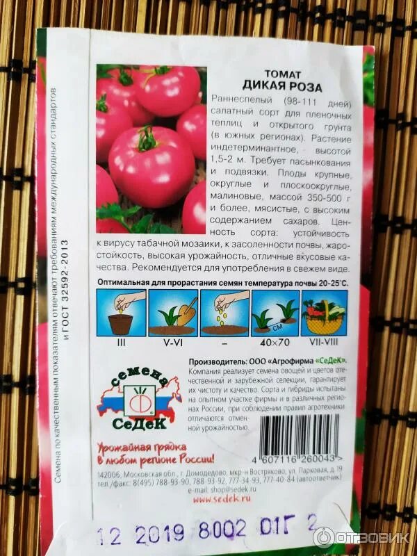 Помидоры дикая роза описание сорта фото отзывы Отзыв о Семена томата Седек "Дикая роза" Дикая, но симпатичная))