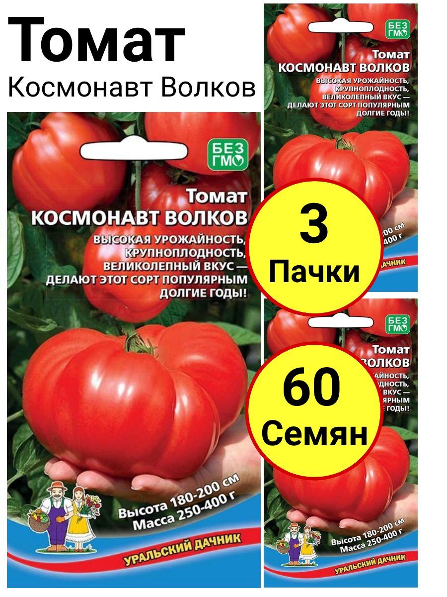 Помидоры волков отзывы фото Томаты Уральский дачник Томат Космонавт Волков_105728-3 - купить по выгодным цен