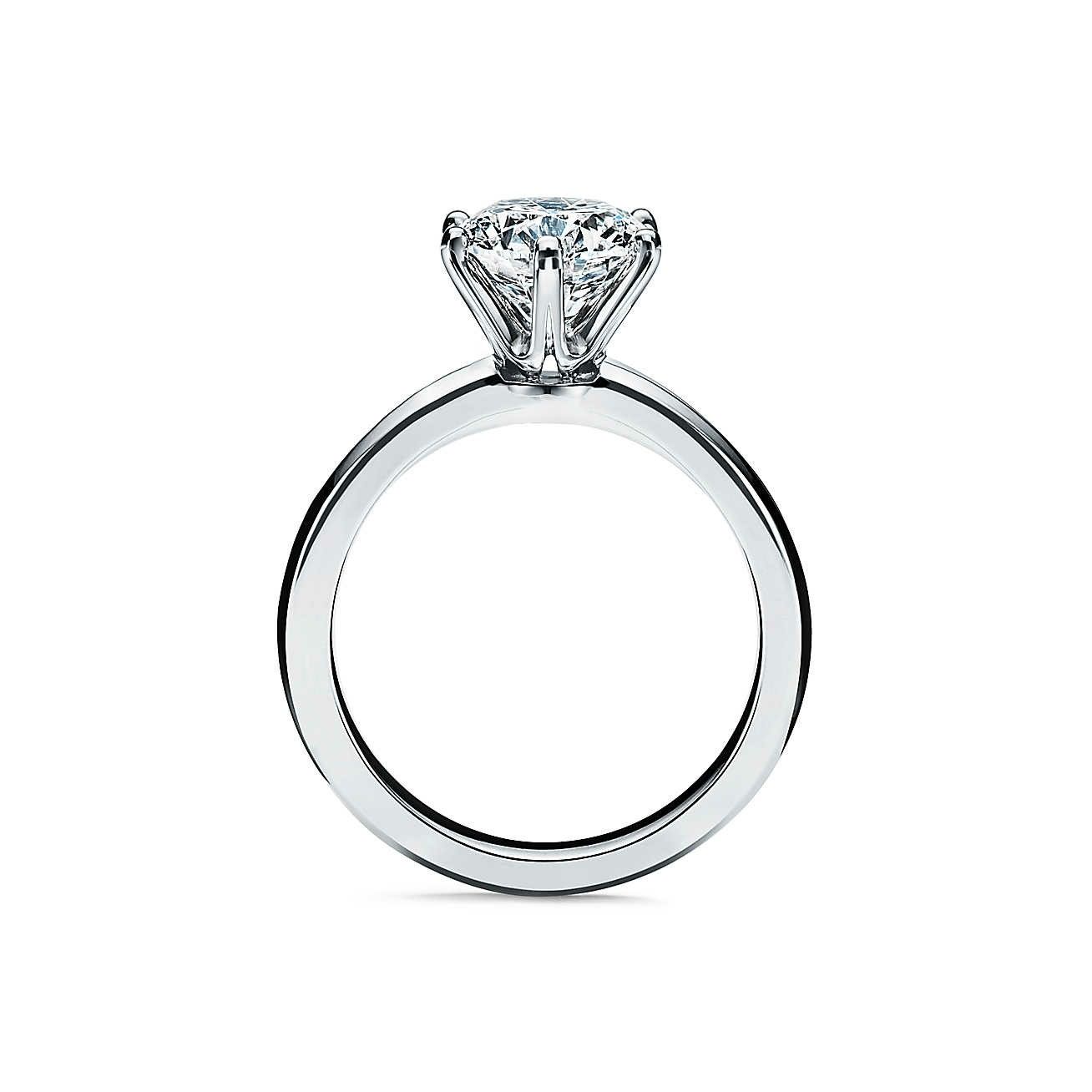 Помолвочные кольца тиффани фото Pin on a Jewelry - engagement Tiffany setting engagement ring, Round moissanite 