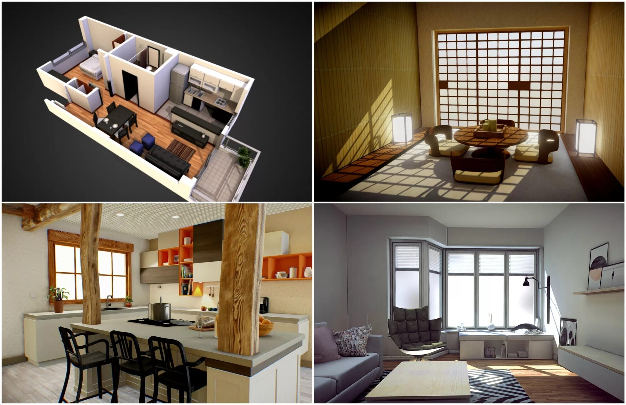 Помощь с дизайном интерьера бесплатно 7 Examples of How to Show Off Interiors in Your 3D Models, As Selected by Sketch