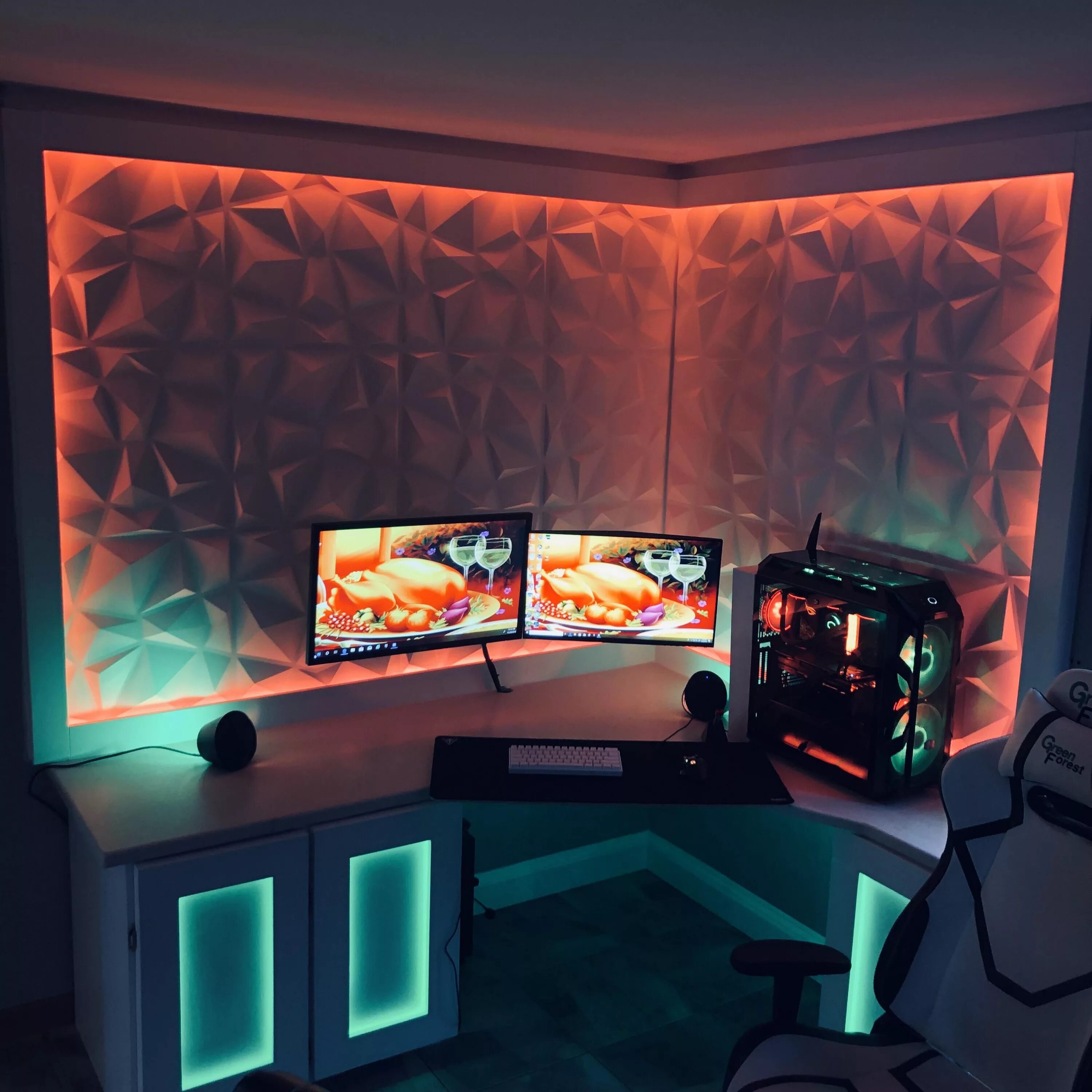 Помощь с дизайном комнаты Happy Thanksgiving!! First post! Video game room design, Room setup, Computer ga