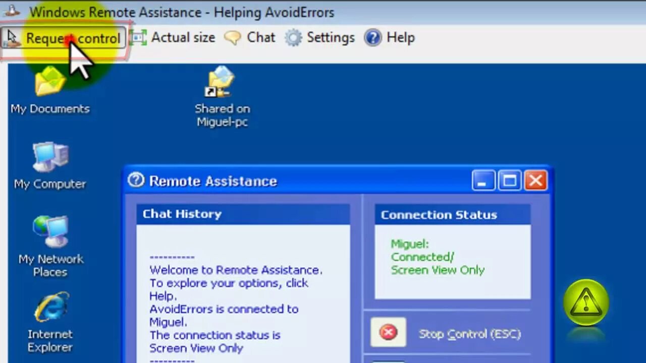 Помощник удаленного подключения windows Request an Invitation for Remote Assistance - Windows XP - YouTube