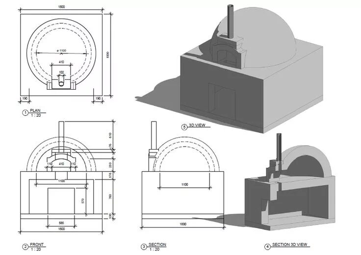 Помпейская печь своими руками чертежи и фото Building_plans_for_a_42_inch_igloo_brick_pizza_oven_step11.png 800 × 566 pixels 