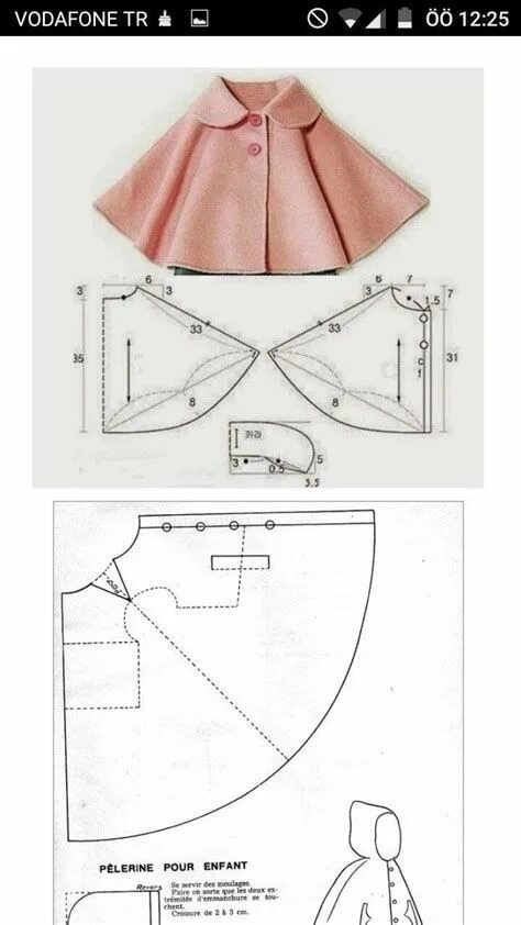 Пончо детский выкройка Mi Mundo De Moda - Cursos De Costura Sewing doll clothes, Fashion sewing, Clothi