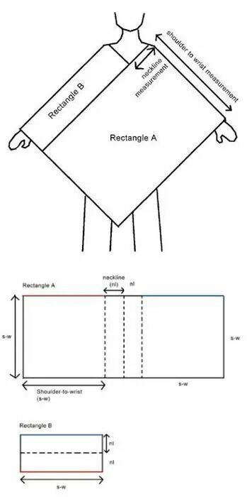 Пончо с рукавом реглан выкройка Was ich liebe. Gestricktes, ein Schnitt und fertig ... Kap und Poncho in einer S