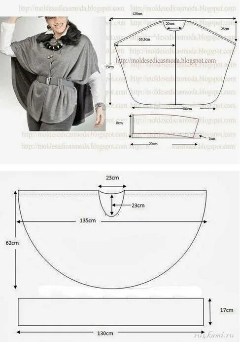 Комментарии к теме в 2024 г Пончо, Выкройки, Модели