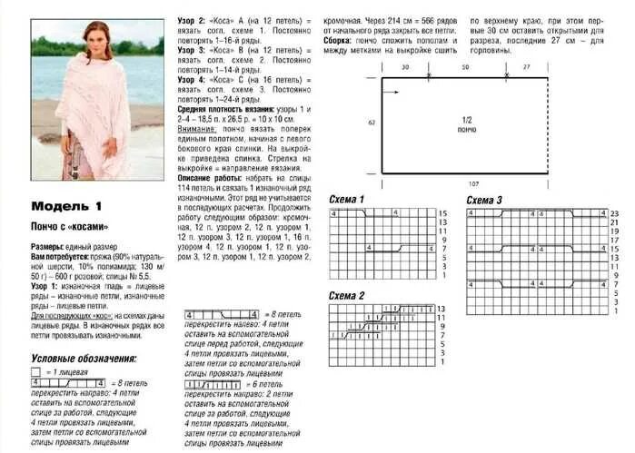 Пончо женское вязаное спицами схемы и описание Пончо спицами - 81 фото узоров и схем для женщин и девочек