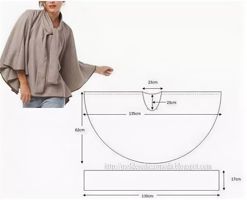 Пончо женское выкройка Выкройки пончо Выкройки, Пончо, Ткань