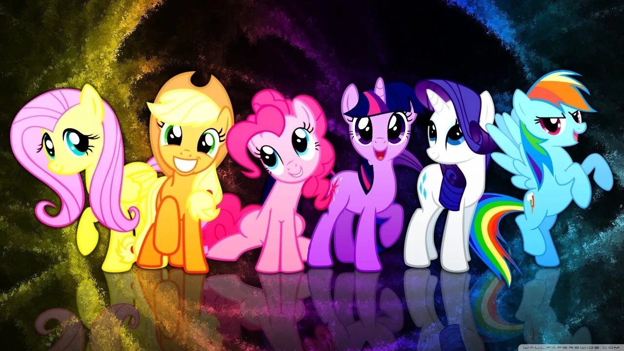 Пони фото май MLP FiM:Mane 6 Wallpaper My little pony wallpaper, Pony, My little pony friendsh