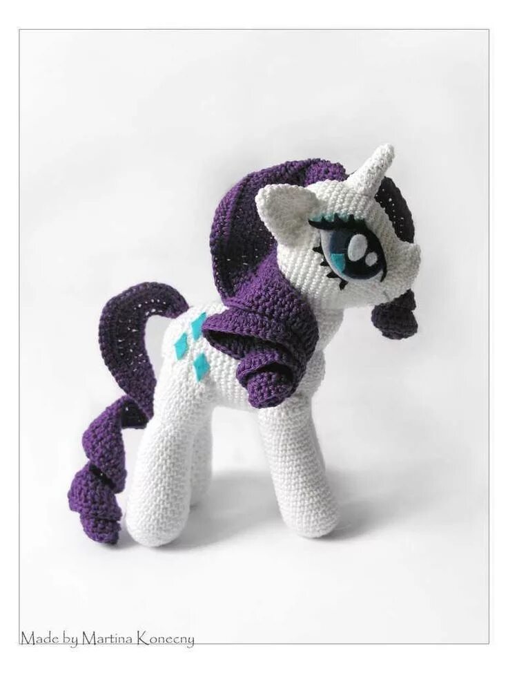 Пони связать крючком схема Rarity - Cute Handmade Crochet Dolls Toys by Martina (With images) Crochet pony,