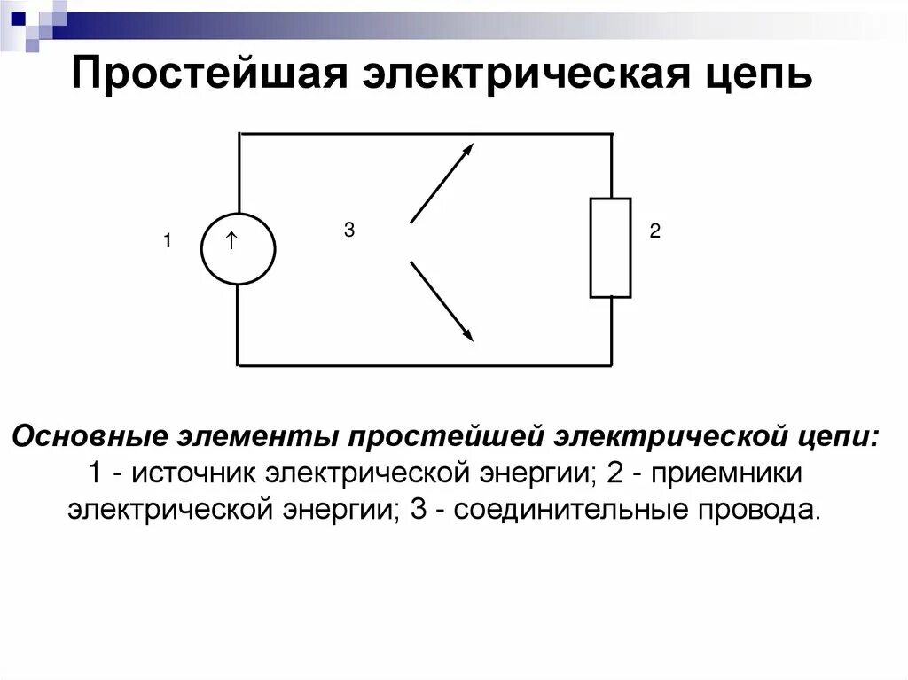 Понятие электрической цепи схемы Какие схемы простейших электрических цепей существуют