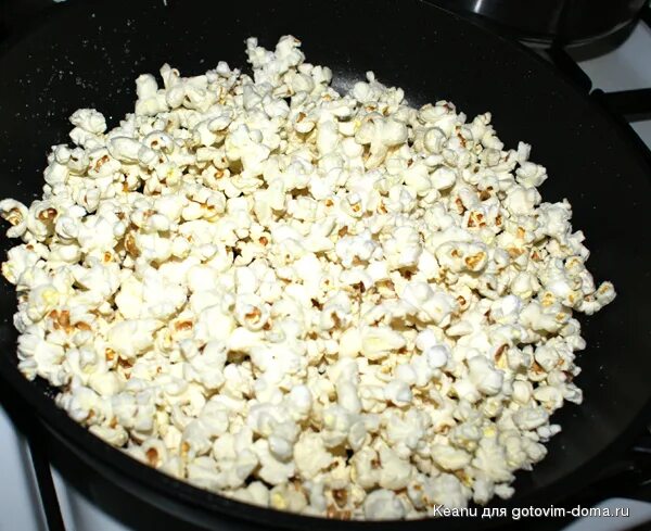 Попкорн в сковороде фото Popcorn или взорваная кукуруза * Блюда из фасоли, кукурузы, зеленого горошка Стр