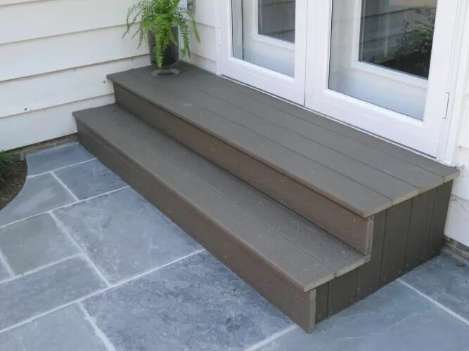 Порог частного дома фото johnsons-landscaping-service-carpentry-steps-washington-dc-area Patio stairs, Pa