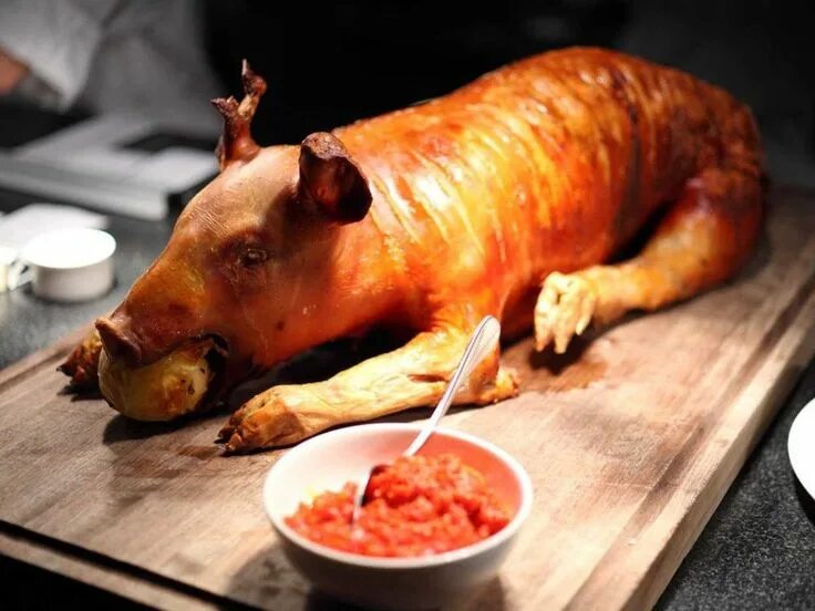 Поросенок в духовке рецепт с фото Olde Elizabethan Recipe-Roast Pig with a Pudding in his Belly To Roast Pig with 