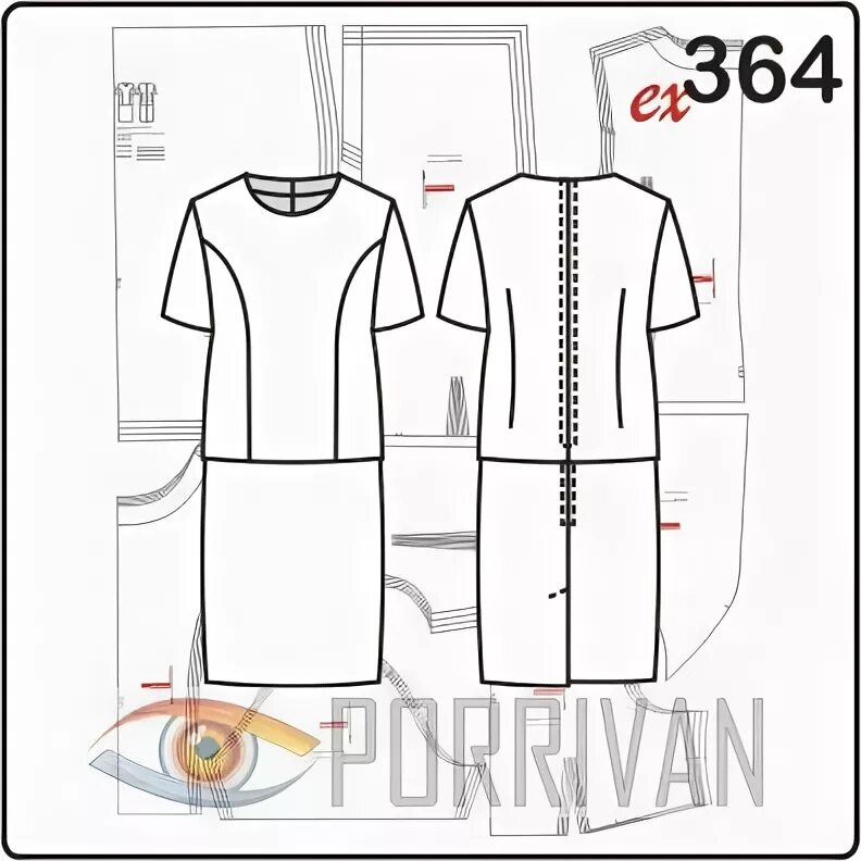 Порриван бесплатные выкройки Выкройка платья имитирующего костюм - Porrivan Sewing patterns, Plus size maxi, 