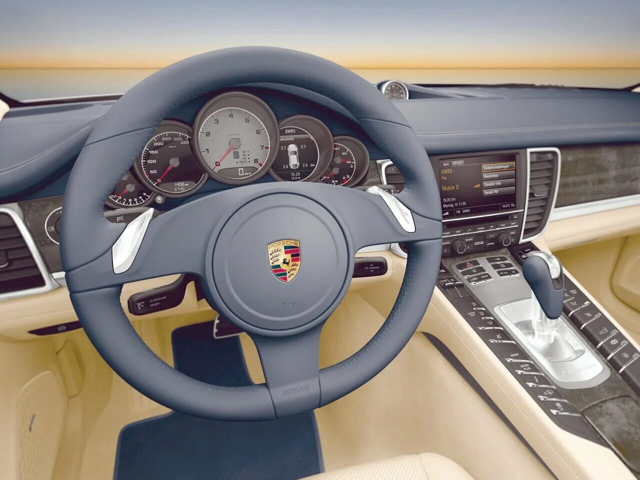 Порше фото салона Porsche Panamera 1 поколение, лифтбек - технические характеристики, модельный ря