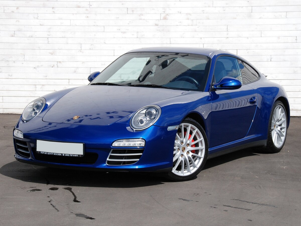 Порше синий фото Купить б/у Porsche 911 VI (997) Рестайлинг Carrera 4S 3.8 AMT (385 л.с.) 4WD бен