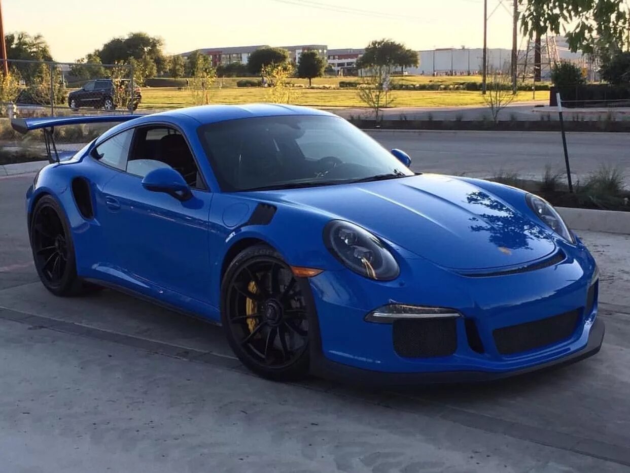 Порше синий фото Porsche 991 GT3 RS painted in paint to sample Voodoo Blue Photo taken by: @ptsrs