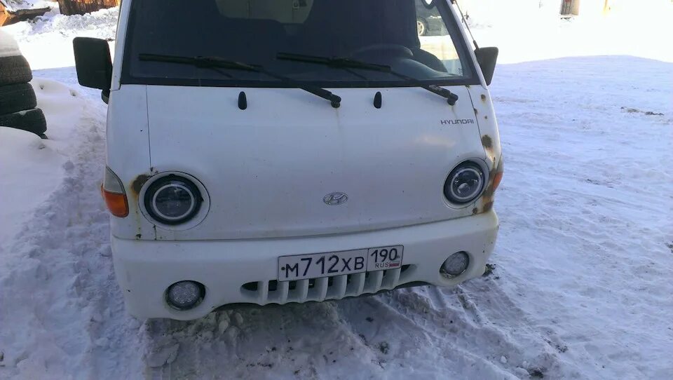 Портер один подключение лед фары Фары 7 дюймов - Hyundai Porter (3G), 2,5 л, 2007 года тюнинг DRIVE2