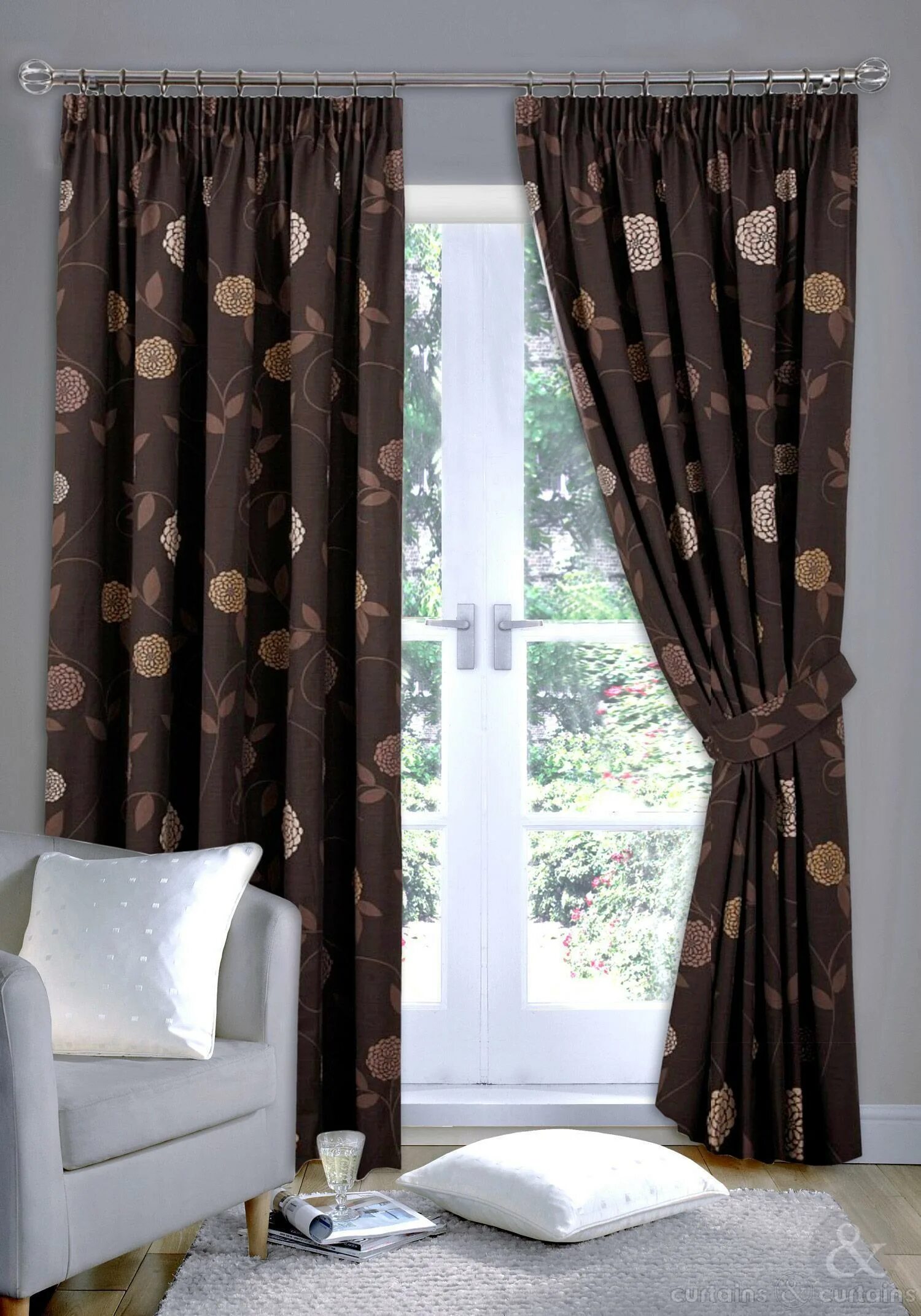 Портьеры коричневые фото brown curtains in Furniture Ideas DeltaAngelGroup : Furniture Ideas DeltaAngelGr