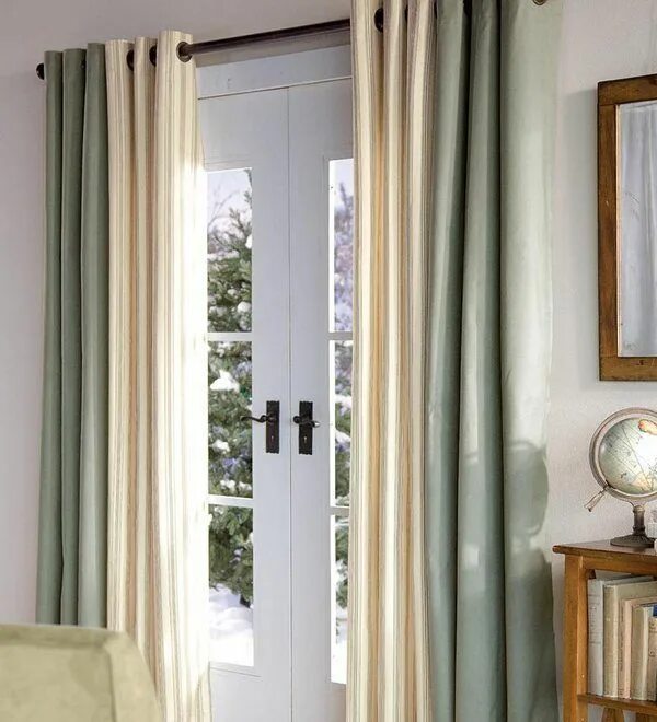 Портьеры на двери межкомнатные фото в интерьере Door+Curtains Patio Door Curtains Grommet Glass door curtains, Sliding glass doo