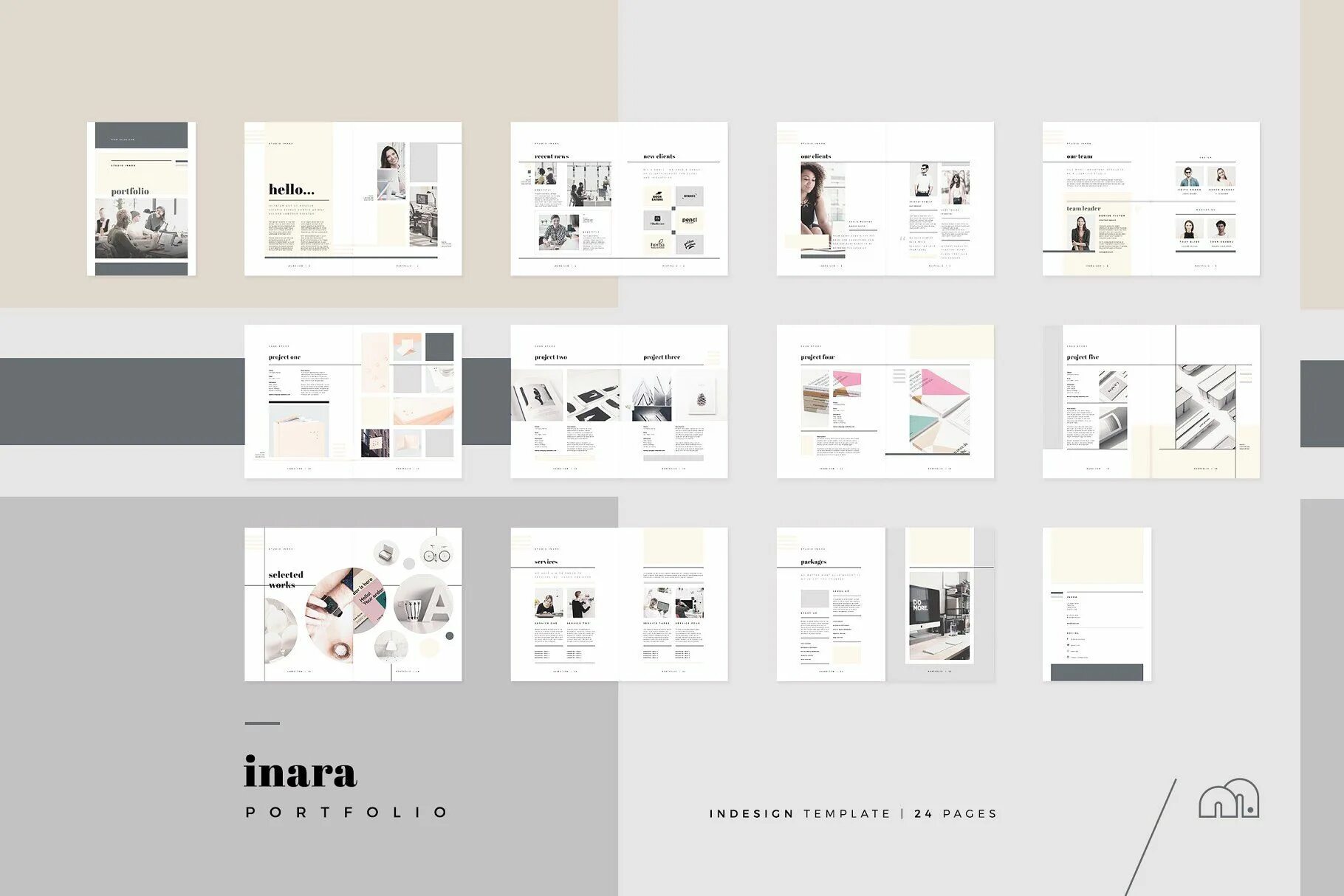 Портфолио дизайнера интерьера Portfolio - Inara #Inara# Portfolio# Templates# Brochure Portfolio, Creative bro