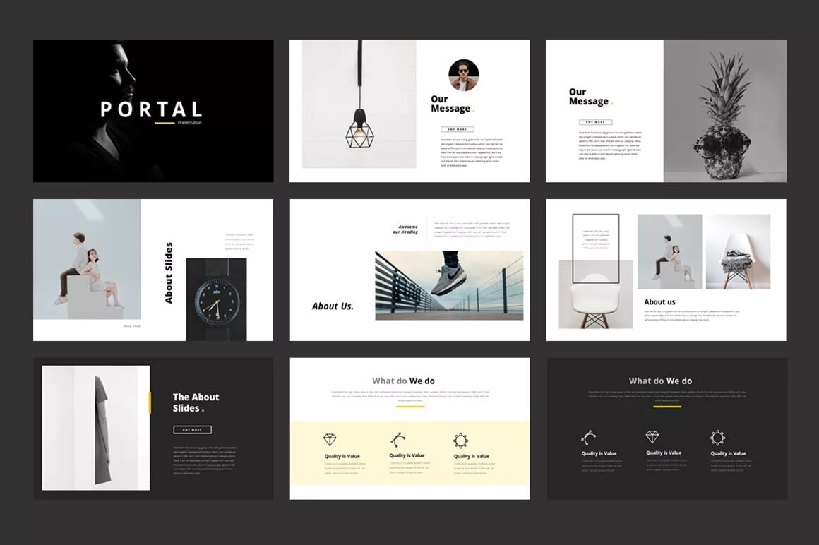 Портфолио дизайнера интерьера Portfolio - PowerPoint template #75689 - TemplateMonster Architecture portfolio,