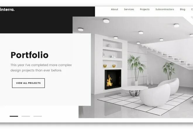 Портфолио дизайнера интерьера шаблон Создание сайта на Wordpress. Ваш современный виртуальный бизнес за 500 руб., исп