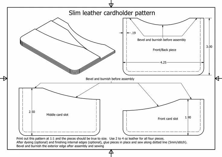 Портмоне выкройки скачать бесплатно Pin by Володимир on Гаманці Leather wallet design, Handmade leather wallet, Leat