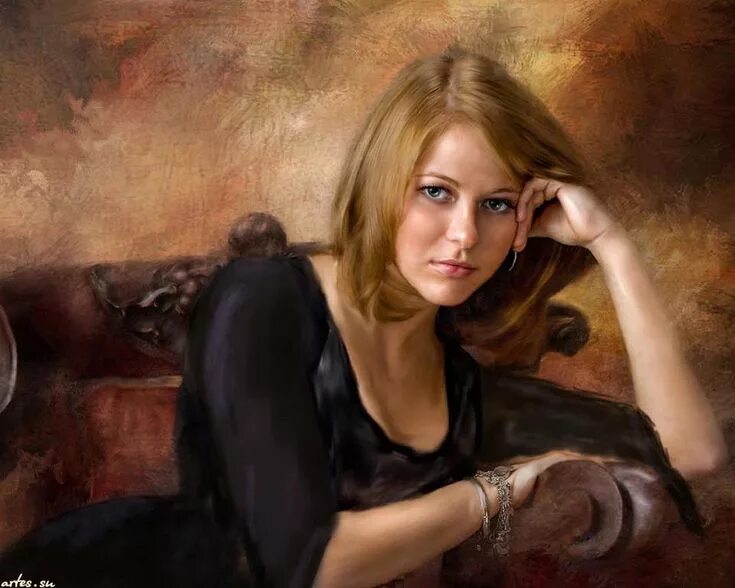 Портрет маслом на холсте фото Richard Ramsey Digital painting Digital painting, Fine art portraits, Beauty in 