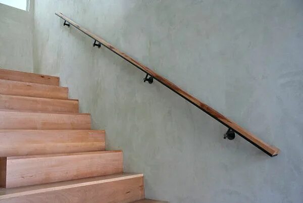 Поручни лестницы фото Clean Modern Railing Support Stair handrail, Modern stairs, Interior stairs