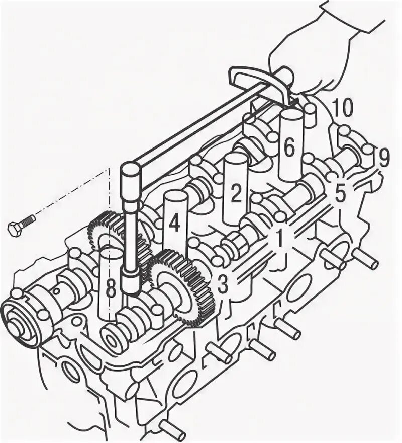 Порядка затяжки гбц 3s Camshafts and valve lifters (Toyota RAV 4 XA10, 1994-2000) - "Power unit: Petrol