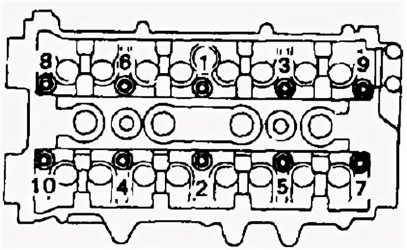 Порядка затяжки гбц 3s Галоўка блока цыліндраў (3S-GE) - усталёўка (Таёта Карона Т190, 1992-1997) - "Сі