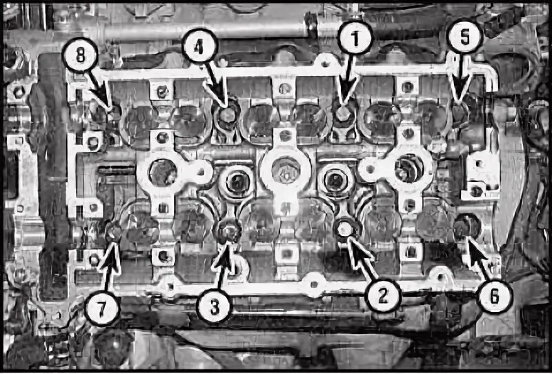 Порядок и момент затяжки гбц мазда 3 Cylinder heads - removal and installation (Mazda Capella 5 (626) 1991-1997: Powe