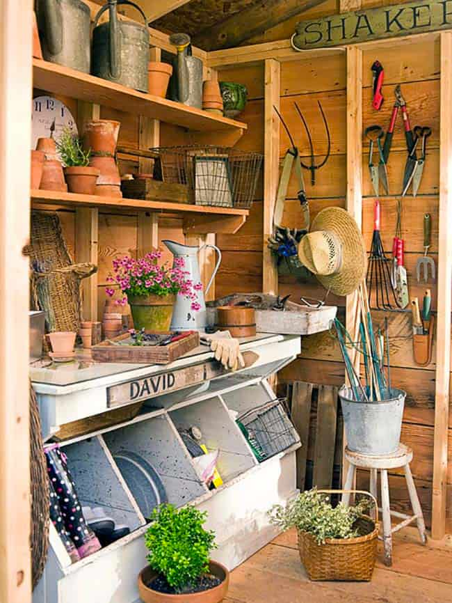 Порядок на даче своими руками 30+ Brilliant And Inspiring Storage Ideas For Your Potting Shed Shed landscaping