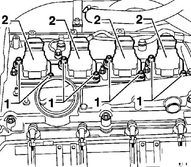 Порядок подключения свечей зажигания Фольксваген Гольф 4. Замена свечей зажигания. Volkswagen Golf IV / 81b0e1