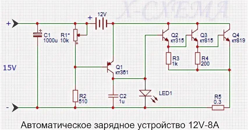 Порядок подключения зарядного устройства Х-СХЕМА: Автоматическое зарядное устройство 12 вольт 8 ампер. На советских транз