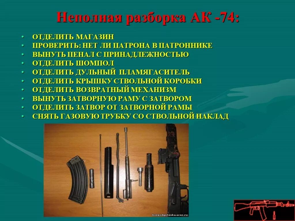 Порядок разборки ак с пеналом Картинки РАЗБОРКА АК 74 ПОСЛЕДОВАТЕЛЬНОСТЬ