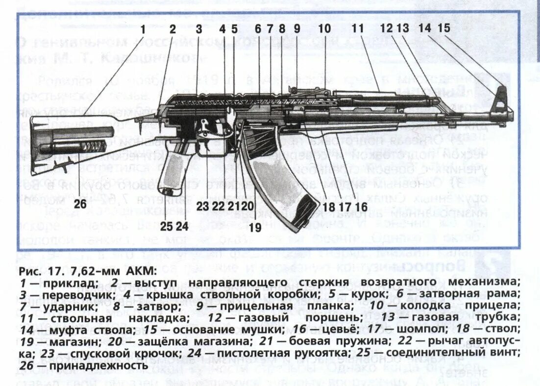 Порядок разборки автомата калашникова 74 Автомат Калашникова. Оружие Легенда Занимательная Техника Дзен