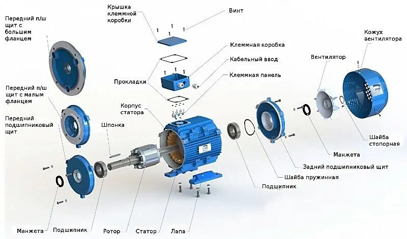 Порядок разборки электродвигателя Электродвигатель АИР 280 S2 / АИР280S2 3000 об/мин купить с доставкой из Москвы