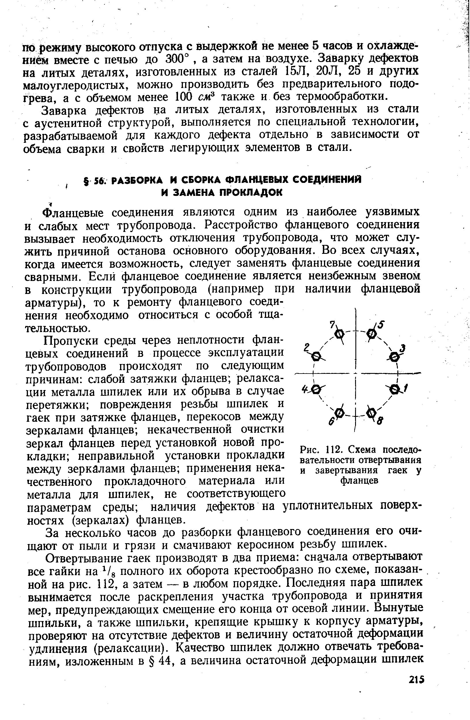 Порядок разборки фланцевых соединений TCTerms - по способу крестообразного обхода (English)