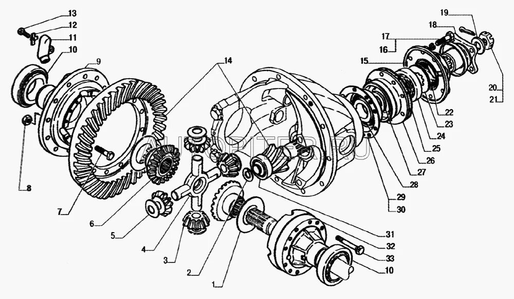 Порядок разборки переднего моста газ 3307 Купить Шестерня главной передачи 33104 Валдай 331042402165 Газ цена в интернет-м