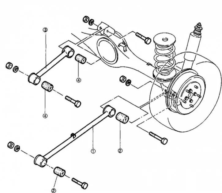 Порядок разборки передней подвески киа спортейдж 1 General information about the rear suspension (Kia Sportage 1 1993-2005: Chassis