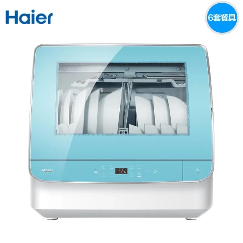 Порядок разборки посудомоечной машины haier dw2 stfwwru HTAW50STGGB desktop automatic dishwasher household disinfection alone dishwashin