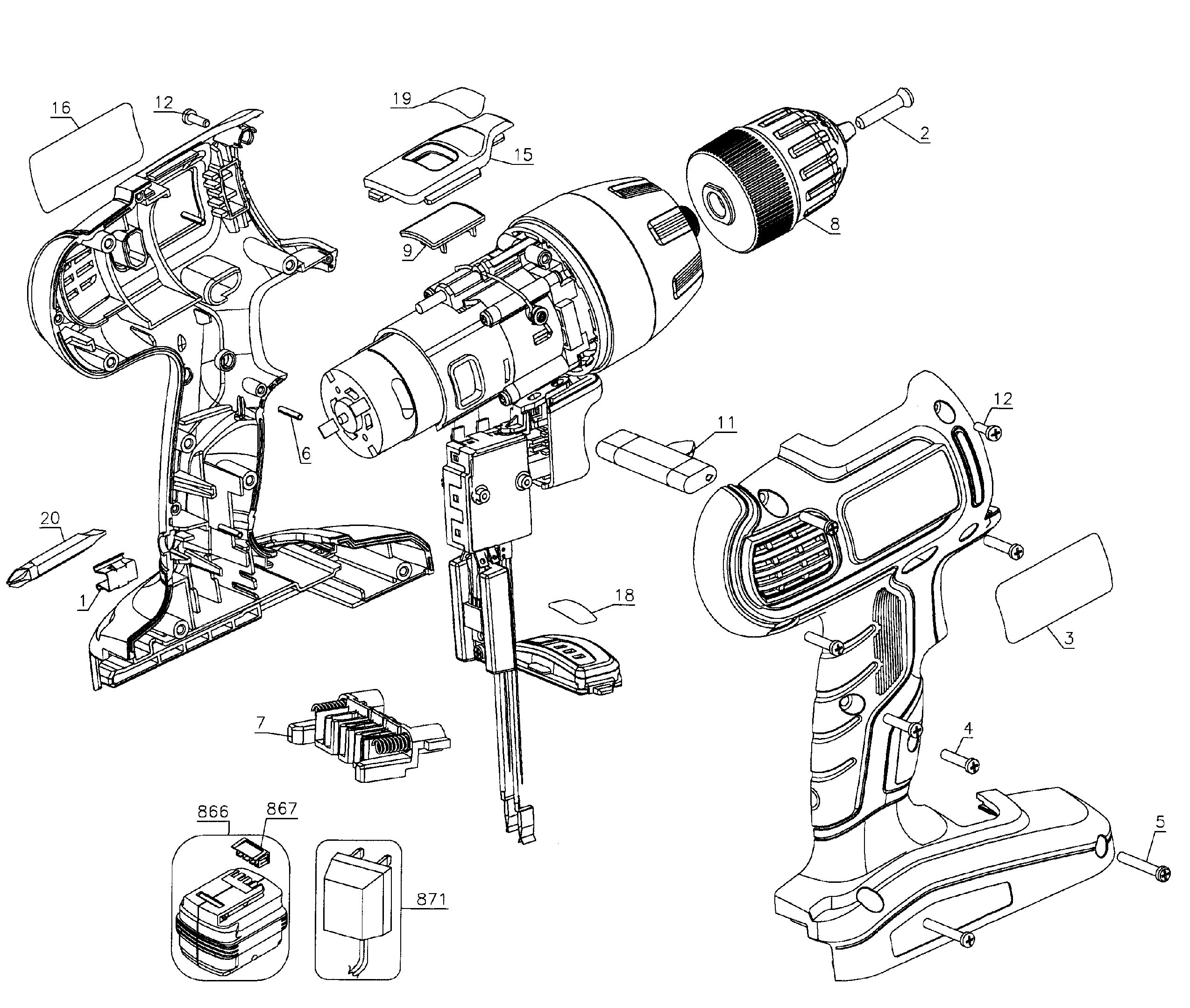 Порядок разборки шуруповерта макита black & decker cordless drill parts OFF-66