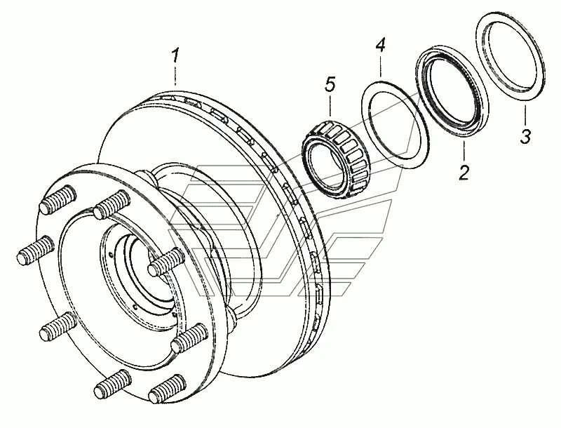 Порядок разборки ступицы заднего колеса камаз 43118 4308-3103009-52 Ступица переднего колеса с диском тормоза, подшипником и манжето