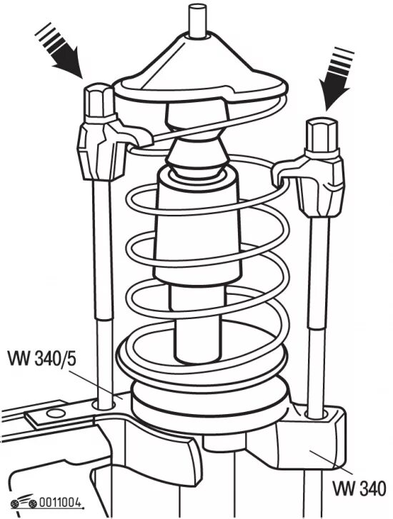 Порядок сборки амортизаторов передних фольксваген пассат б3 Passat B3/B4 Как поменять амортизатор передней подвески Volkswagen Passat - Фору